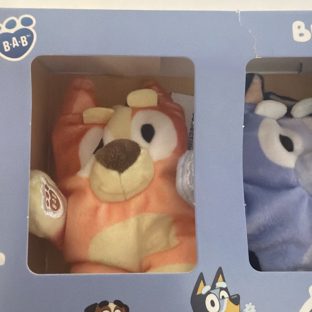 Bluey Micro Build-A-Bear Set of 6 Micro Mini Beans Plush Pack Socks Bingo Rusty - Picture 8 of 14